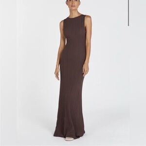 DISSH | Dresses | Nwt Dissh Roison Strapless Maxi Dress Bitter Chocolate  Brown Size 6 | Poshmark